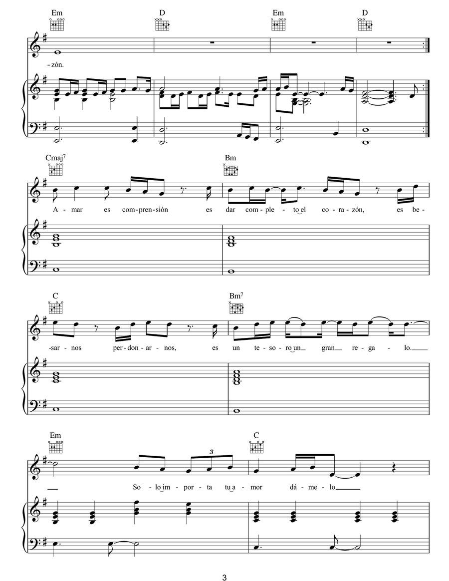 The Power Of Love The Power Of Love Piano, Vocal, Guitar scores gallery preview page 3