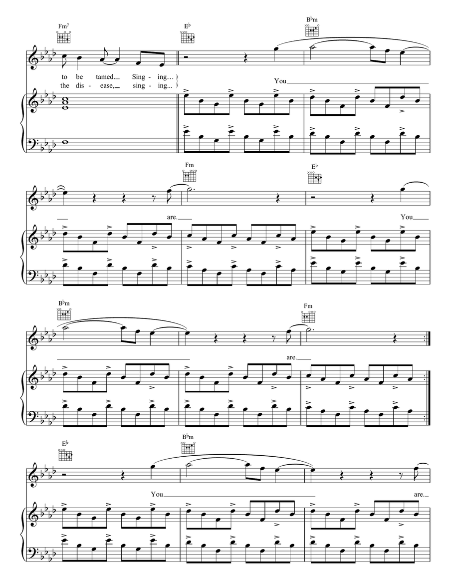Clocks Clocks Piano, Vocal, Guitar scores gallery preview page 3