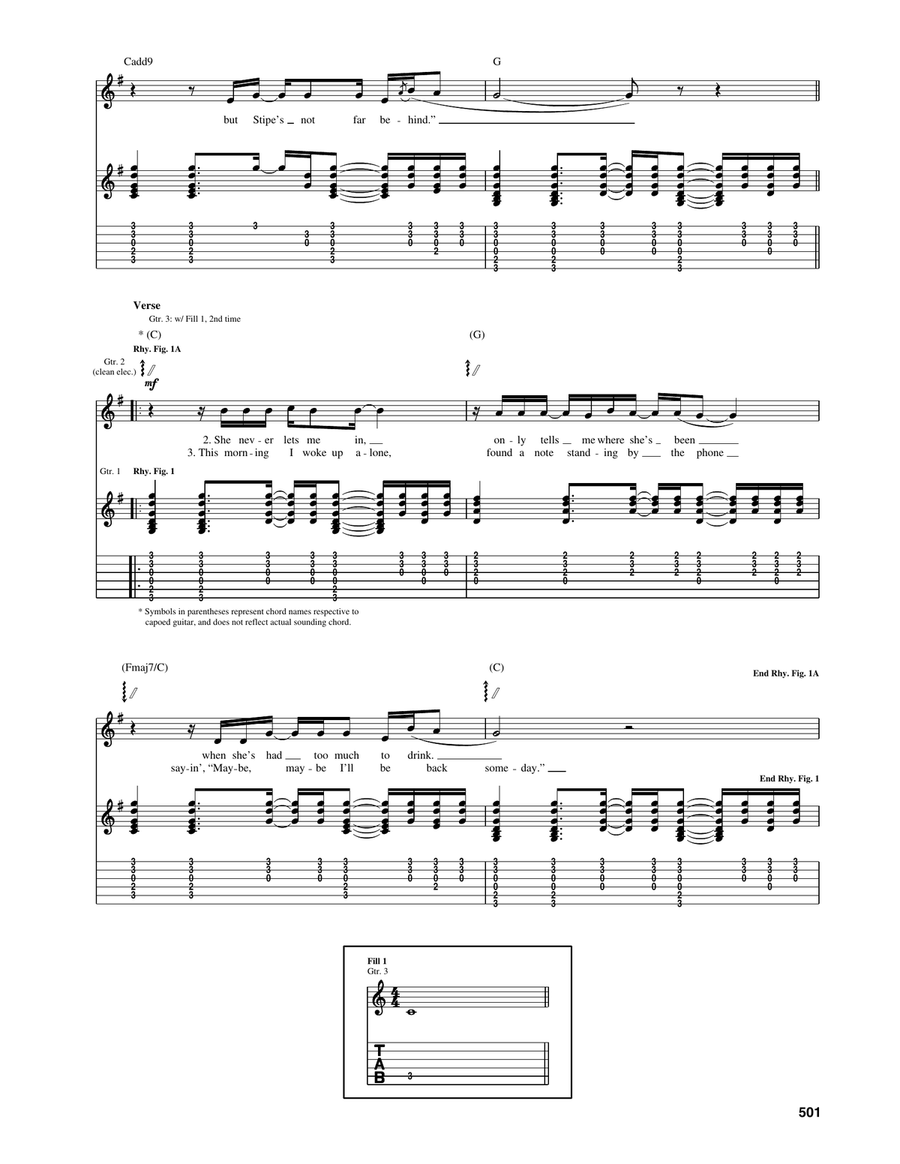 Let Her Cry Let Her Cry Acoustic Guitar scores gallery preview page 2