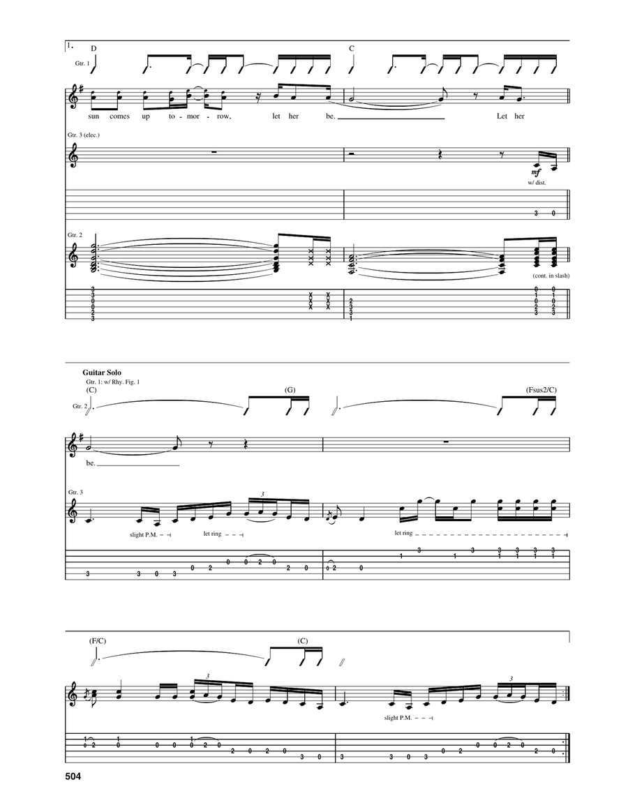 Let Her Cry Let Her Cry Acoustic Guitar scores gallery preview page 5