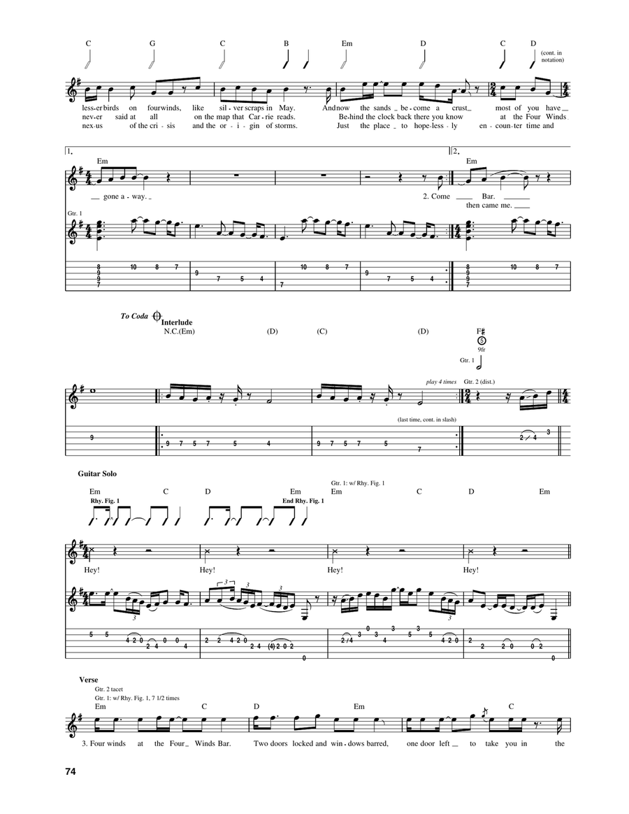 Astronomy Astronomy Acoustic Guitar scores gallery preview page 2