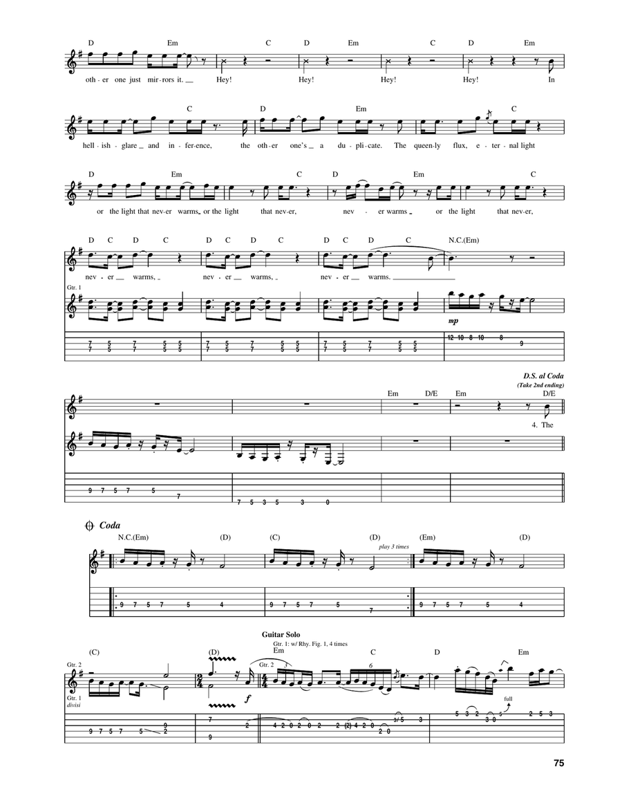 Astronomy Astronomy Acoustic Guitar scores gallery preview page 3