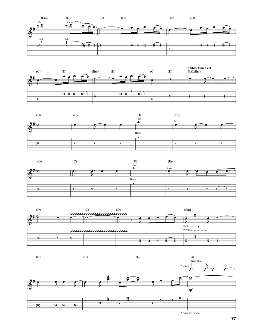 Astronomy Astronomy Acoustic Guitar scores gallery preview page 5