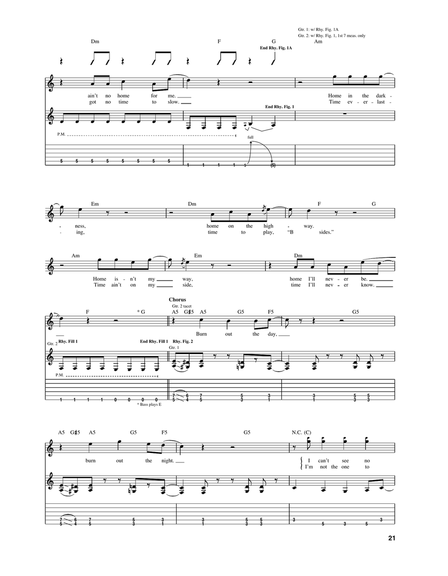 Burning For You Burning For You Acoustic Guitar scores gallery preview page 3