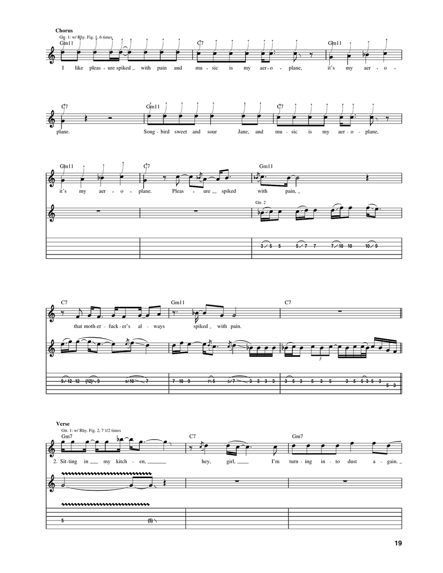Aeroplane Aeroplane Acoustic Guitar scores gallery preview page 4