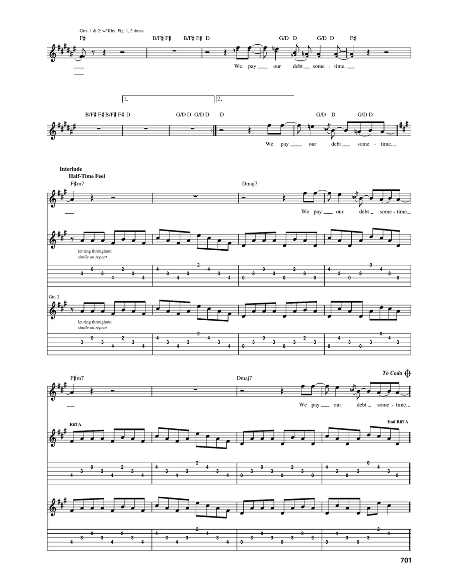 Over Now Over Now Acoustic Guitar scores gallery preview page 3