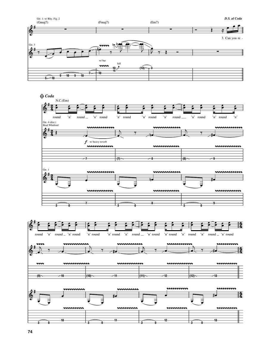 Round And Round Acoustic Guitar scores gallery preview page 3