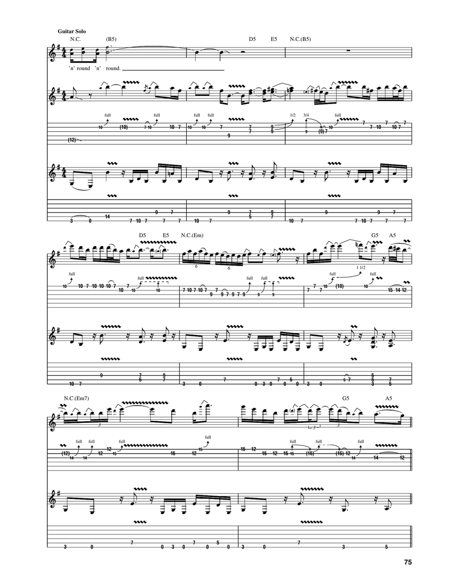 Round And Round Acoustic Guitar scores gallery preview page 4