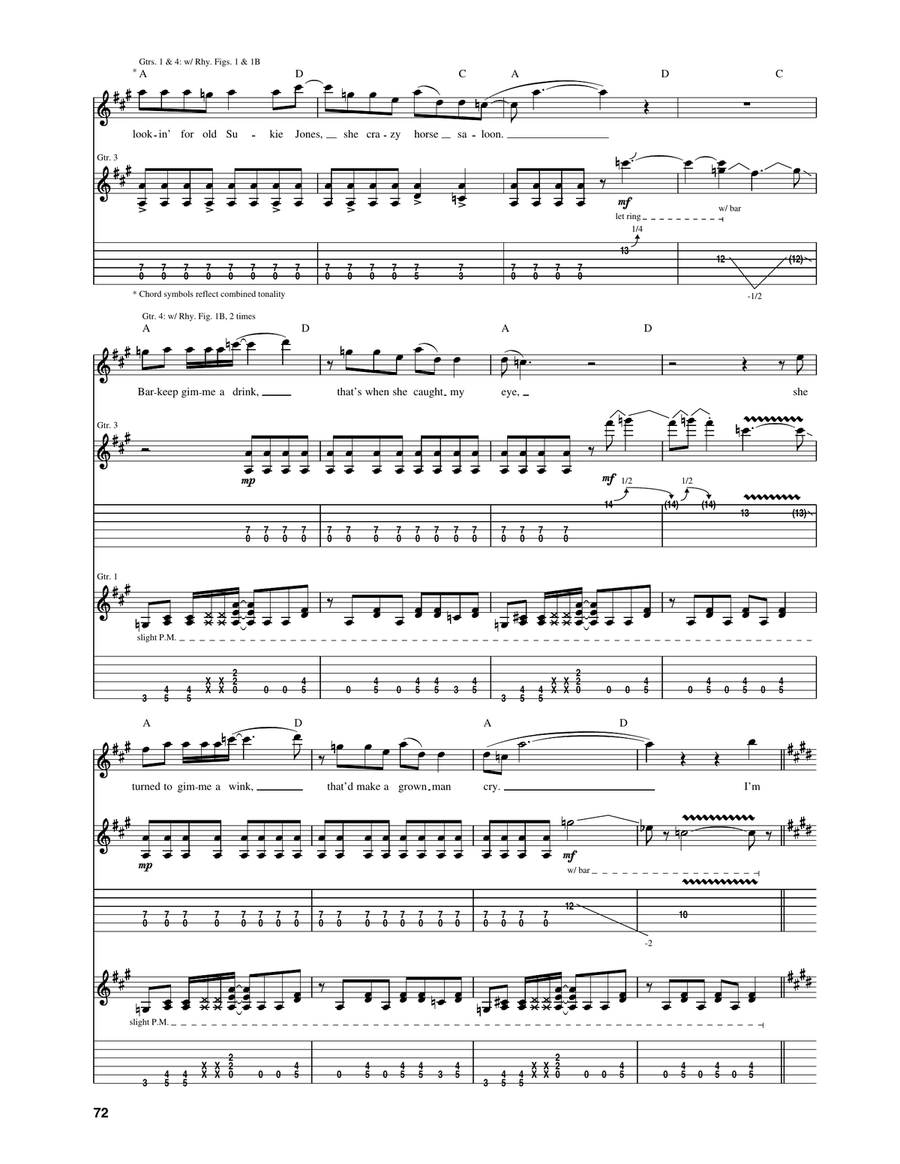 Back In The Saddle Back In The Saddle Acoustic Guitar scores gallery preview page 4