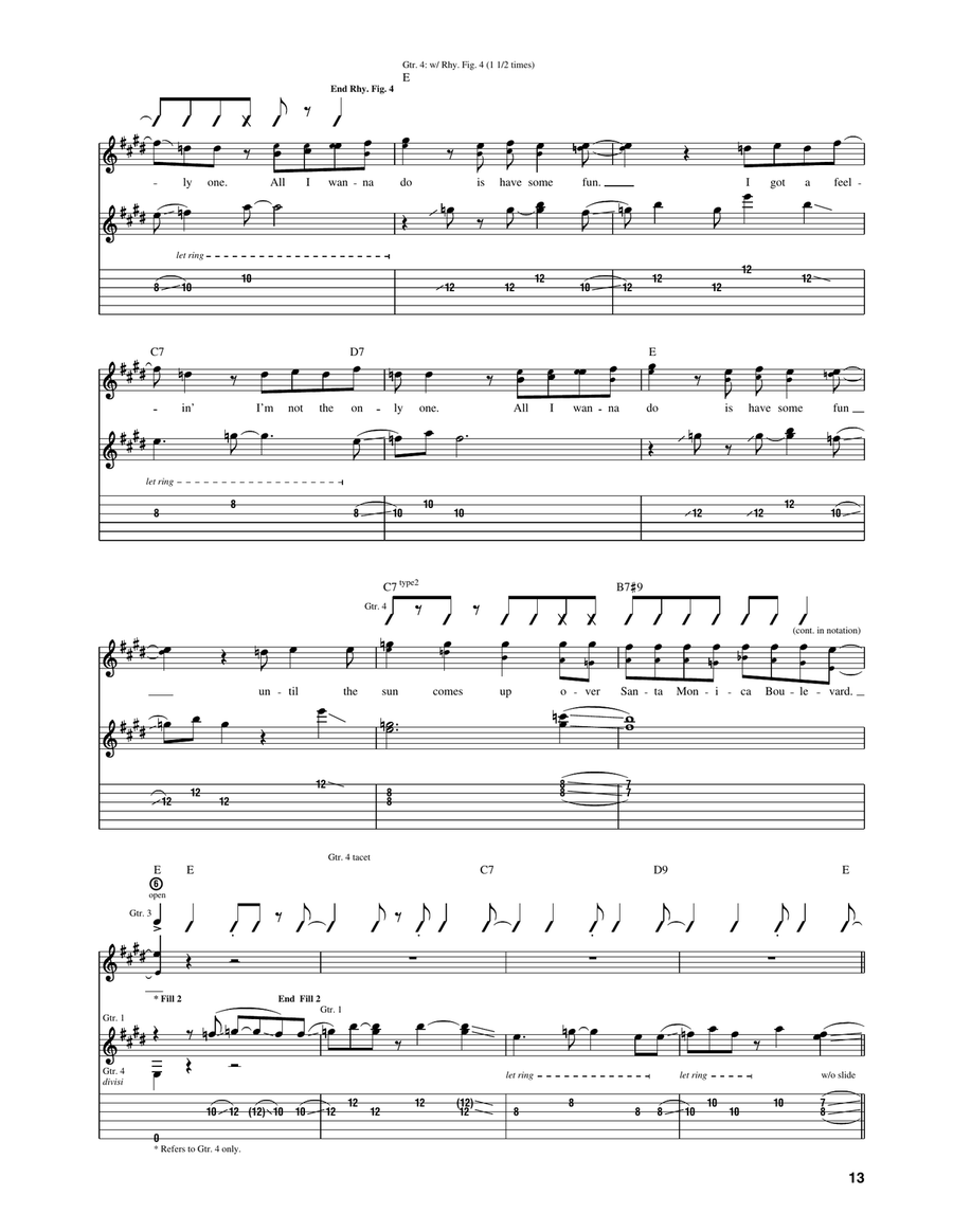 All I Wanna Do All I Wanna Do Acoustic Guitar scores gallery preview page 5