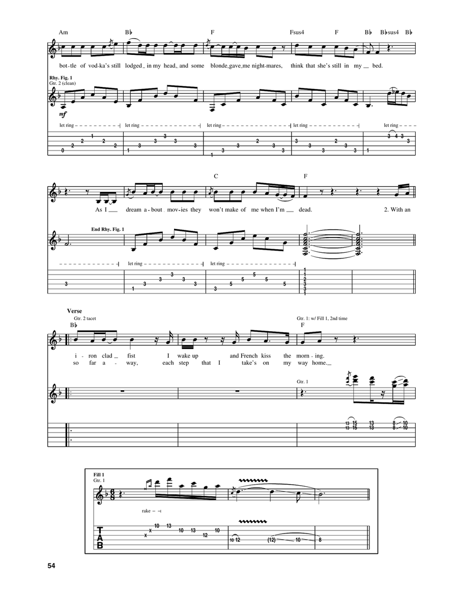 Bed Of Roses Bed Of Roses Acoustic Guitar scores gallery preview page 2