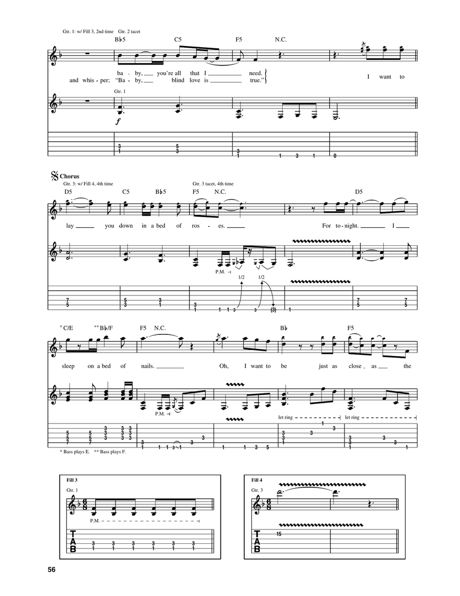 Bed Of Roses Bed Of Roses Acoustic Guitar scores gallery preview page 4