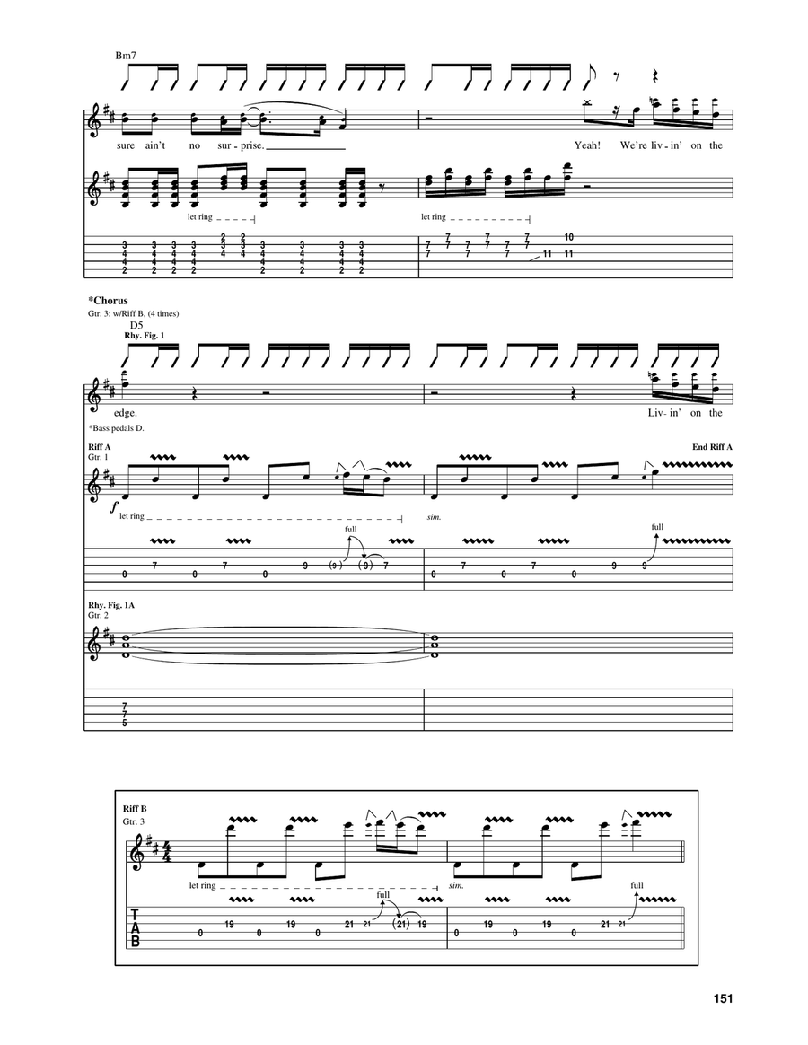 Livin' On The Edge Livin' On The Edge Acoustic Guitar scores gallery preview page 3