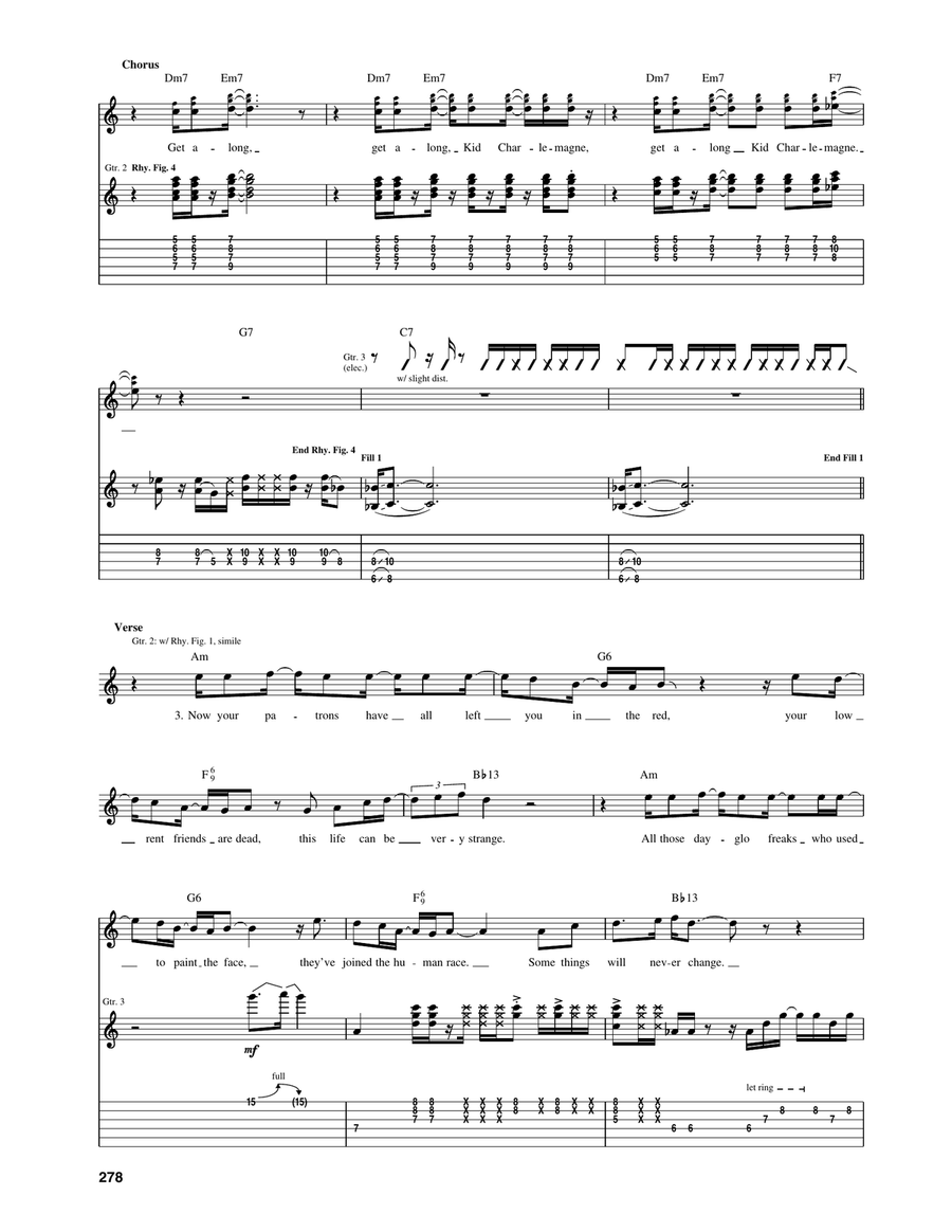 Kid Charlemagne Kid Charlemagne Acoustic Guitar scores gallery preview page 3