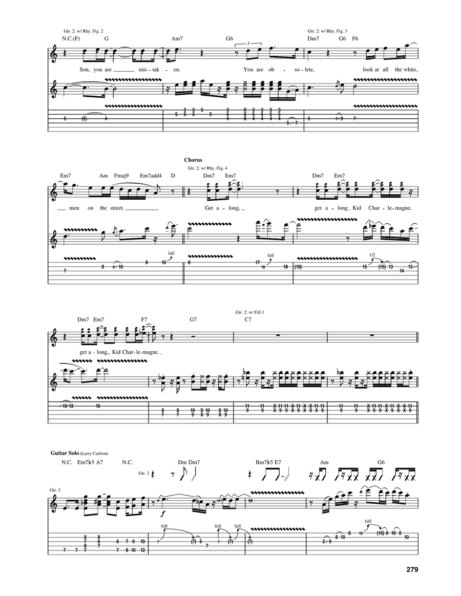 Kid Charlemagne Kid Charlemagne Acoustic Guitar scores gallery preview page 4
