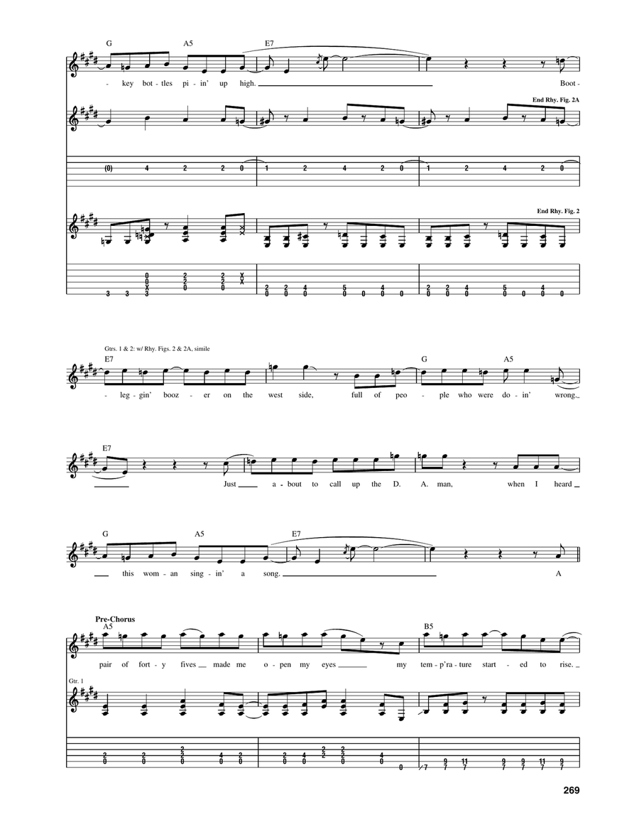 Long Cool Woman (In A Black Dress) Acoustic Guitar scores gallery preview page 3