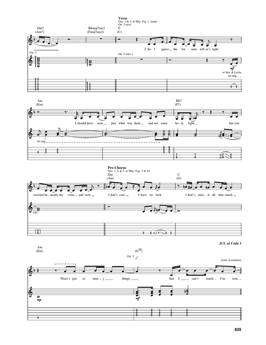Torn Torn Acoustic Guitar scores gallery preview page 4