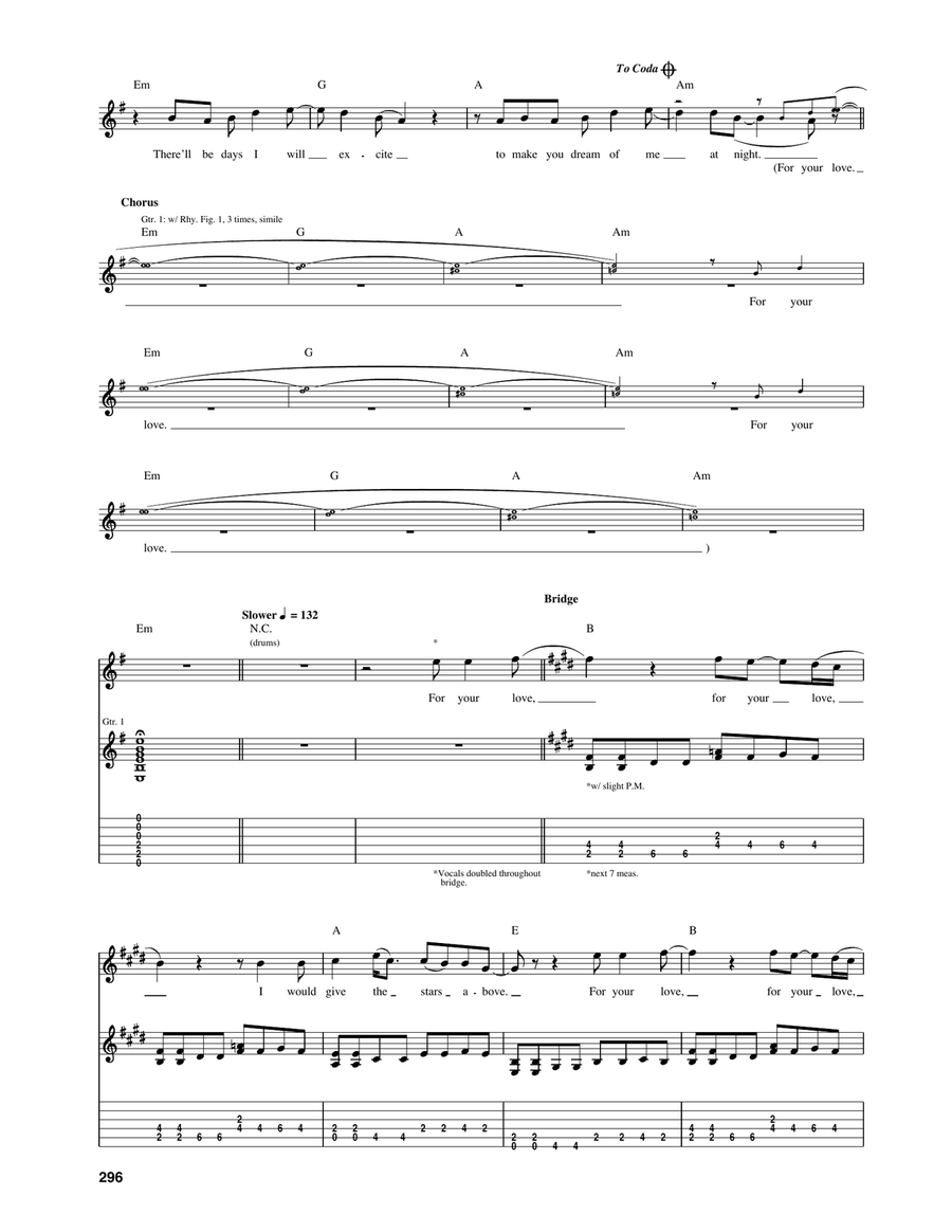 For Your Love For Your Love Acoustic Guitar scores gallery preview page 2