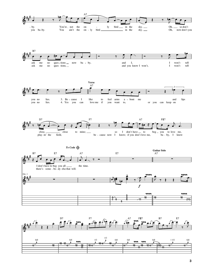 Ask Me No Questions Acoustic Guitar scores gallery preview page 2