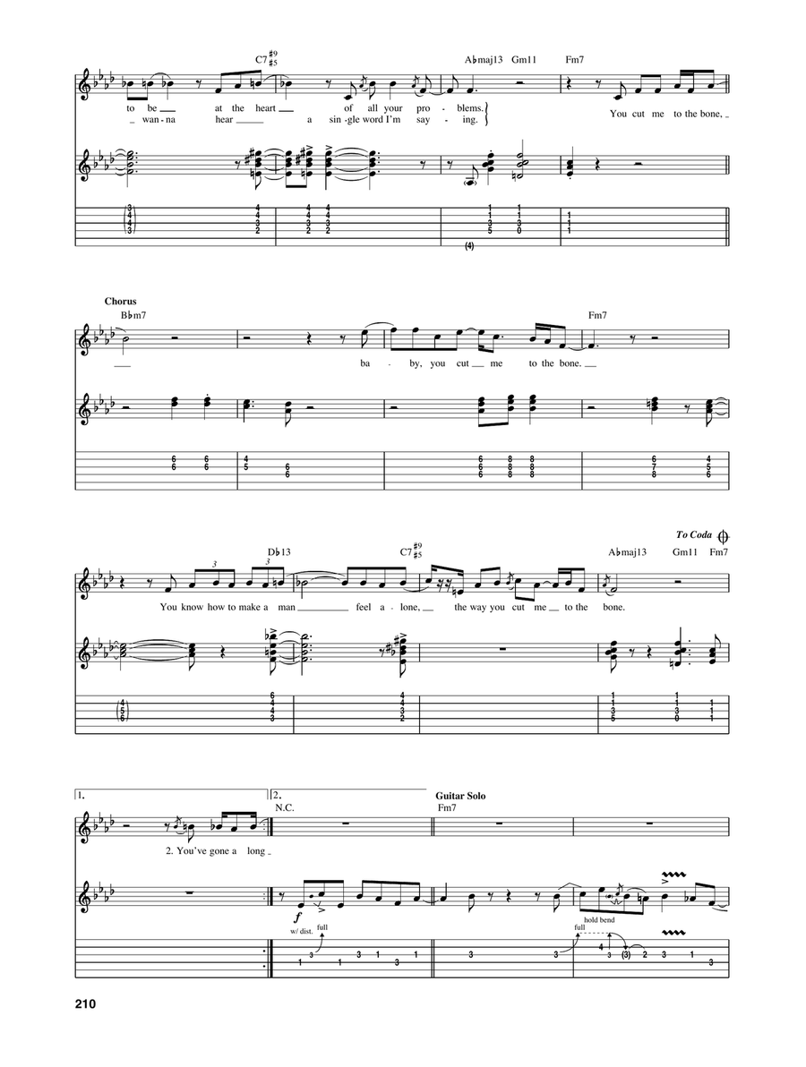 You Cut Me To The Bone You Cut Me To The Bone Acoustic Guitar scores gallery preview page 2