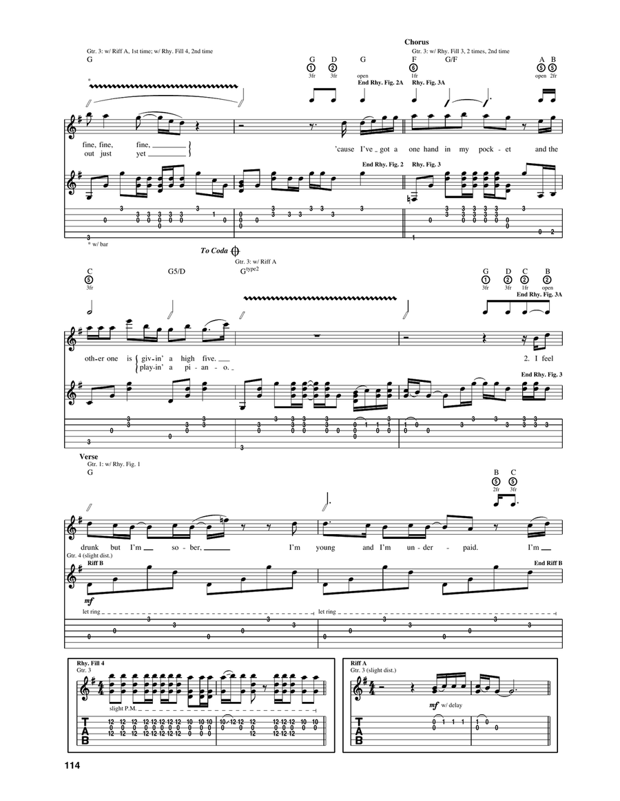 Hand In My Pocket Hand In My Pocket Acoustic Guitar scores gallery preview page 3