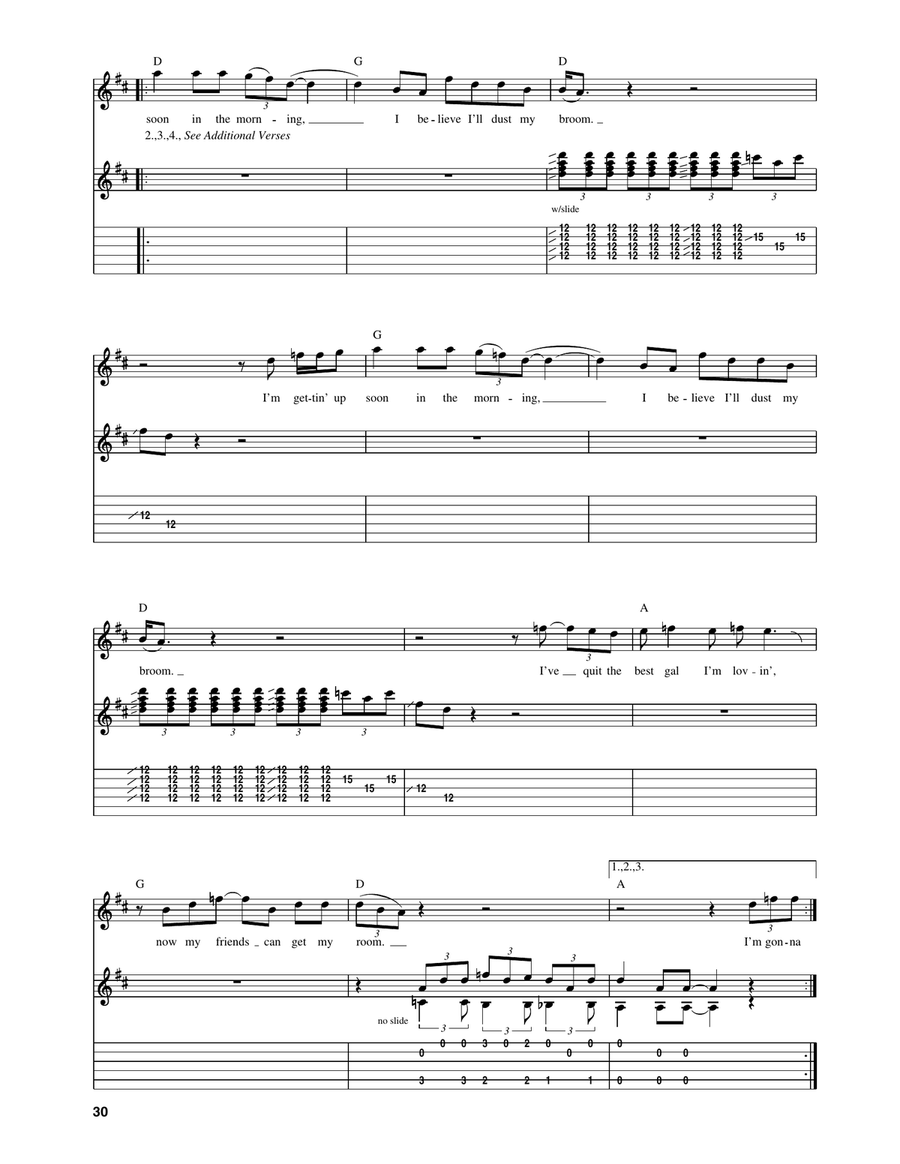 Dust My Broom Dust My Broom Acoustic Guitar scores gallery preview page 2
