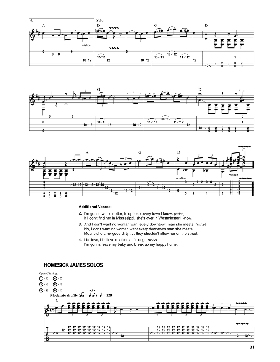 Dust My Broom Dust My Broom Acoustic Guitar scores gallery preview page 3
