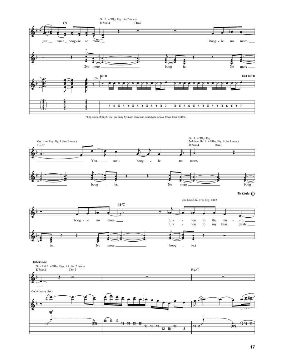 Boogie Oogie Oogie Boogie Oogie Oogie Acoustic Guitar scores gallery preview page 4
