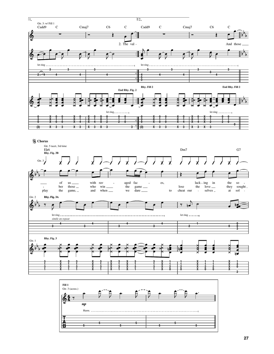 At Seventeen by Janis Ian Acoustic Guitar - Digital Sheet Music page 3