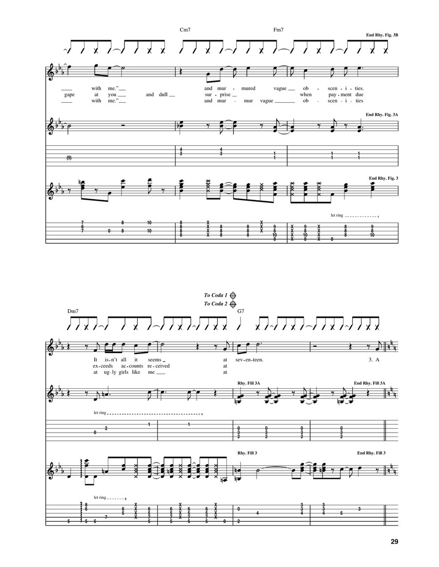 At Seventeen by Janis Ian Acoustic Guitar - Digital Sheet Music page 5