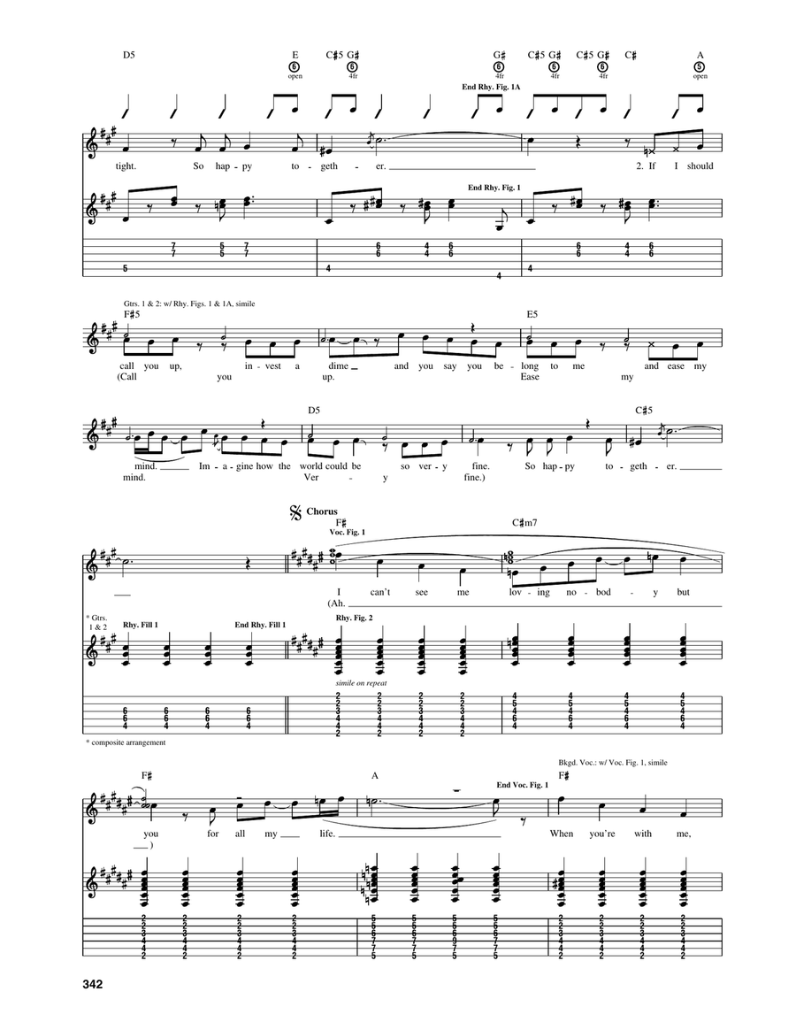 Happy Together Happy Together Acoustic Guitar scores gallery preview page 2