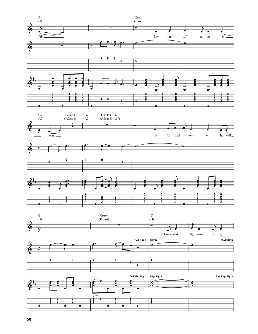Help Me Make It Through The Night Acoustic Guitar scores gallery preview page 2