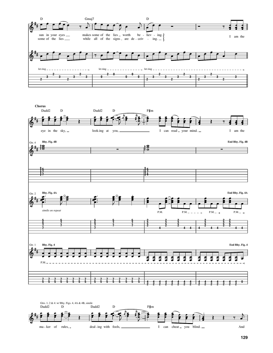 Eye In The Sky Eye In The Sky Acoustic Guitar scores gallery preview page 5