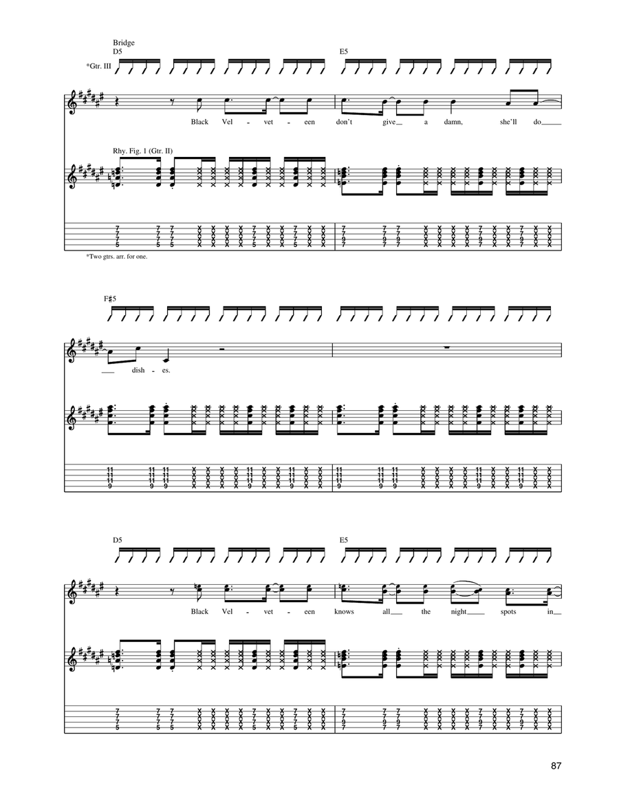 Black Velveteen Black Velveteen Acoustic Guitar scores gallery preview page 2