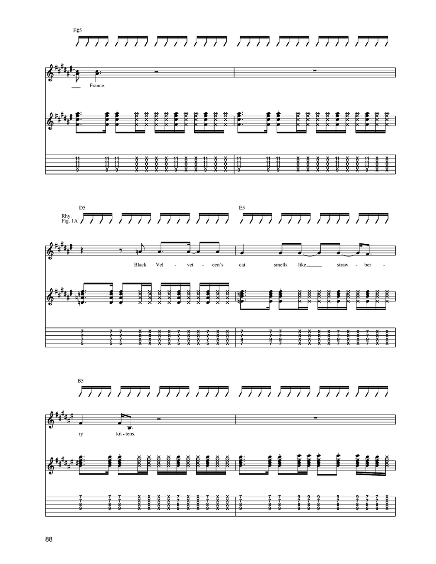 Black Velveteen Black Velveteen Acoustic Guitar scores gallery preview page 3
