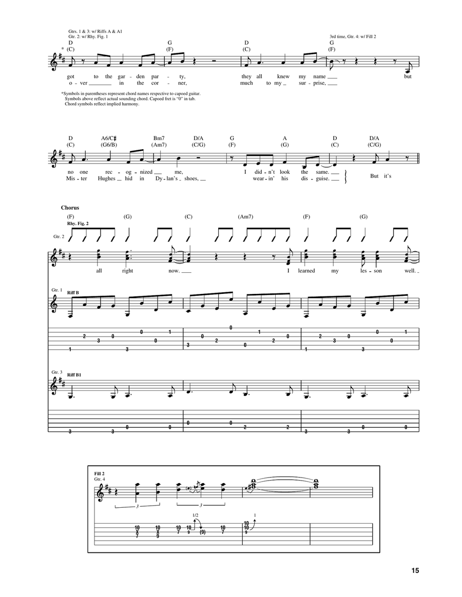 Garden Party Garden Party Acoustic Guitar scores gallery preview page 3