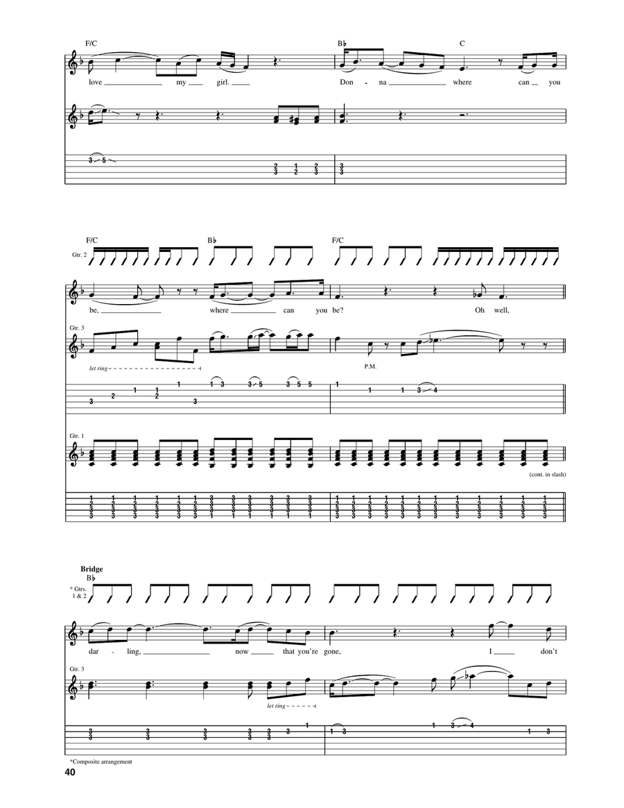 Donna Donna Acoustic Guitar scores gallery preview page 3