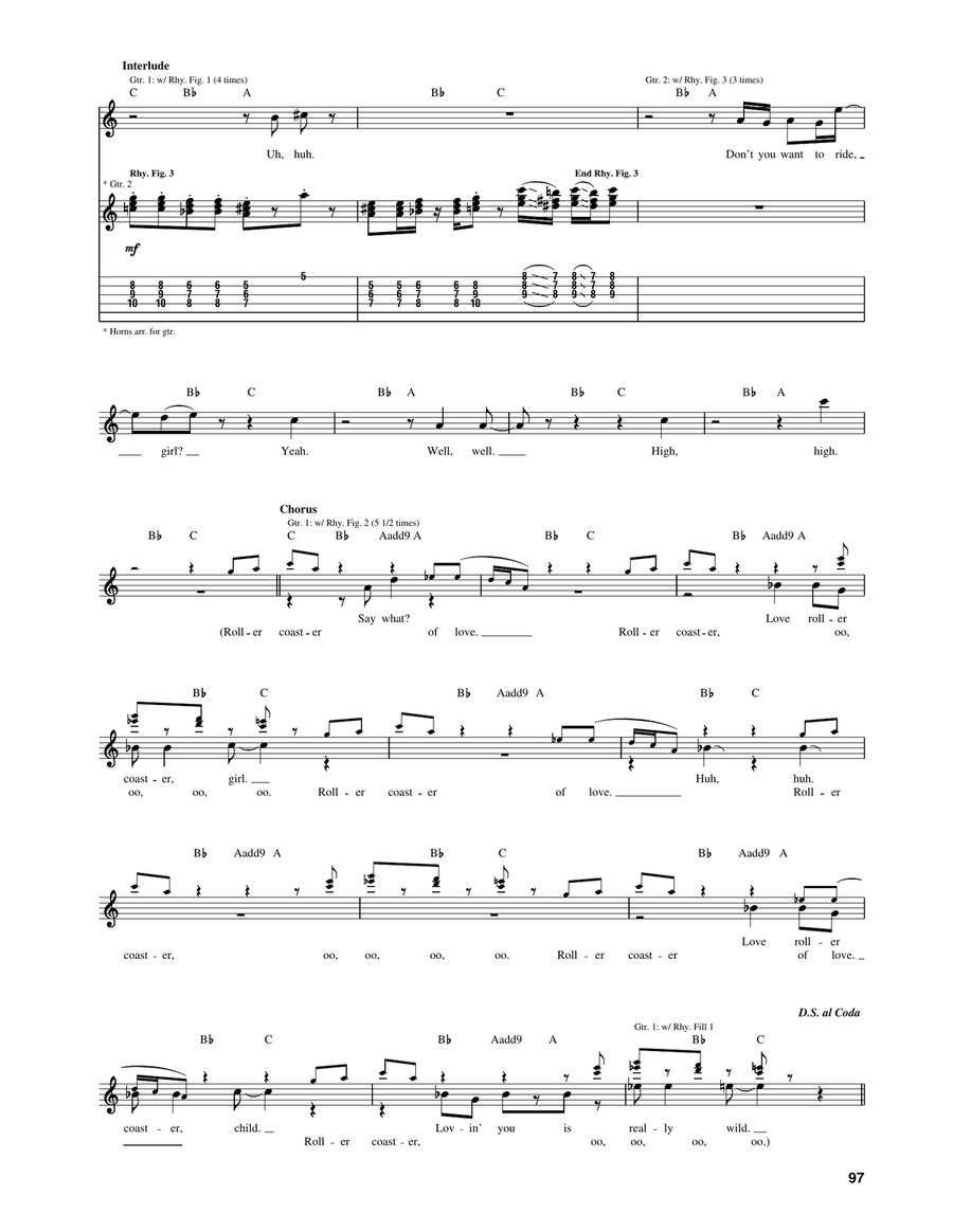 Love Rollercoaster Love Rollercoaster Acoustic Guitar scores gallery preview page 3
