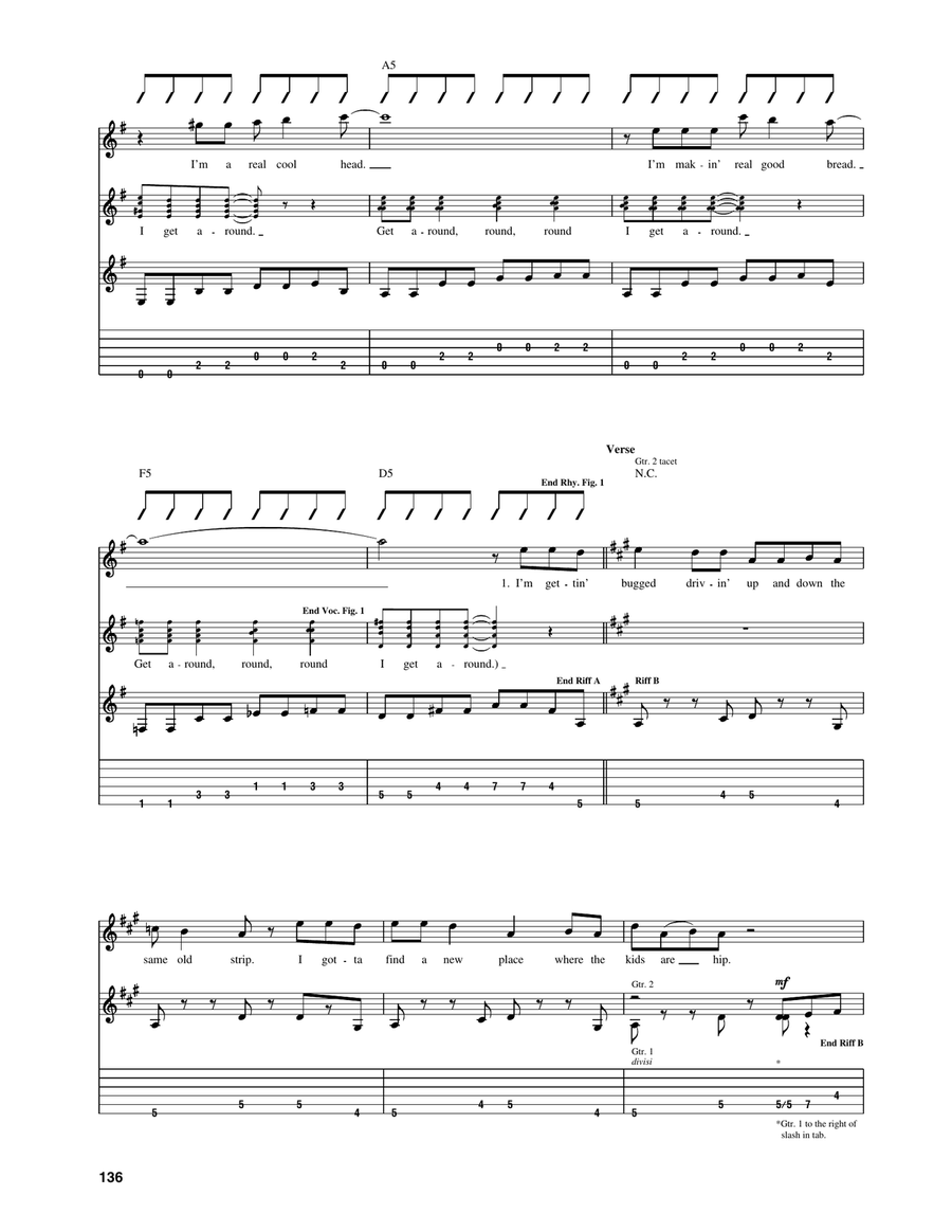 I Get Around I Get Around Acoustic Guitar scores gallery preview page 2