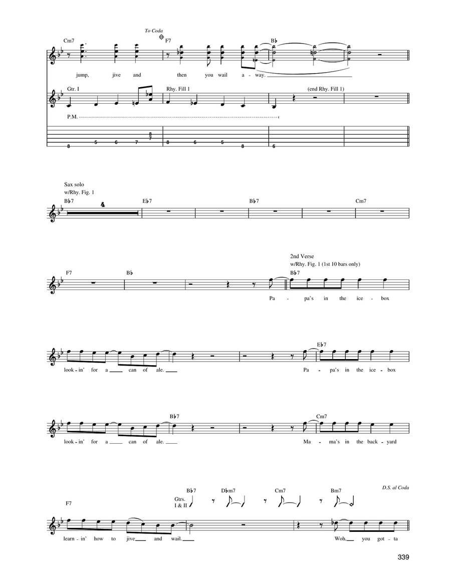Jump, Jive An' Wail Jump, Jive An' Wail Acoustic Guitar scores gallery preview page 3