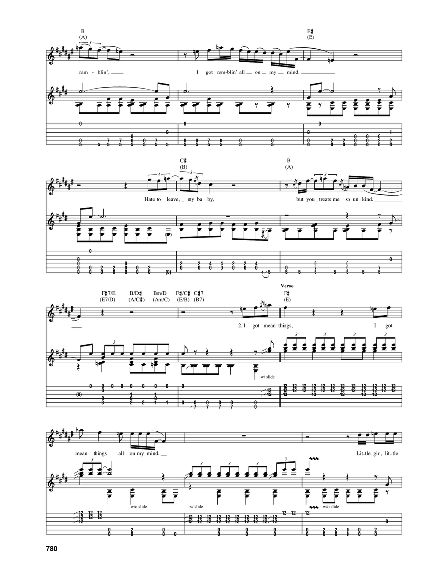 Ramblin' On My Mind Ramblin' On My Mind Acoustic Guitar scores gallery preview page 2