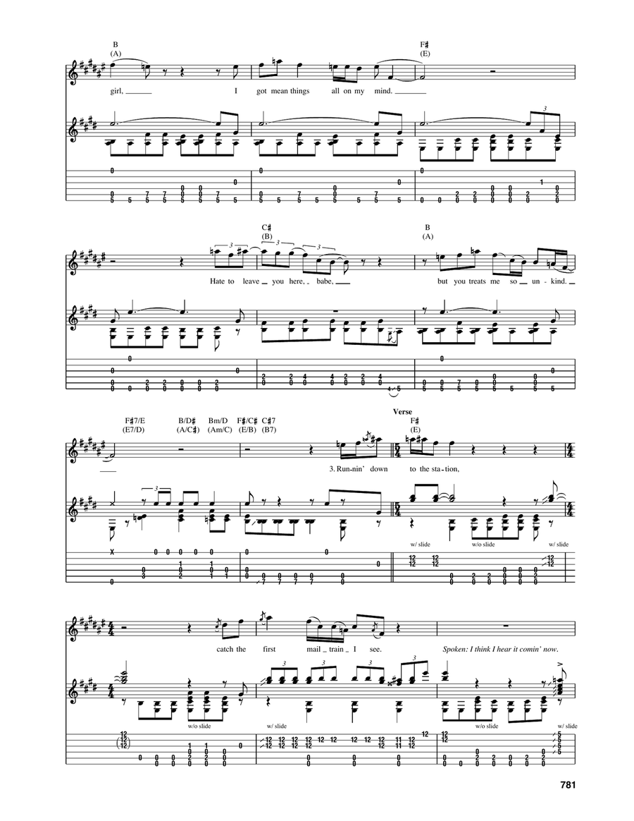 Ramblin' On My Mind Ramblin' On My Mind Acoustic Guitar scores gallery preview page 3