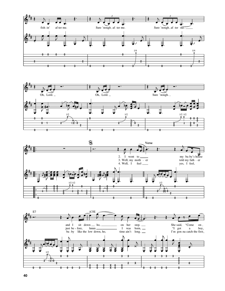 Rollin' Stone (Catfish Blues) Acoustic Guitar scores gallery preview page 2