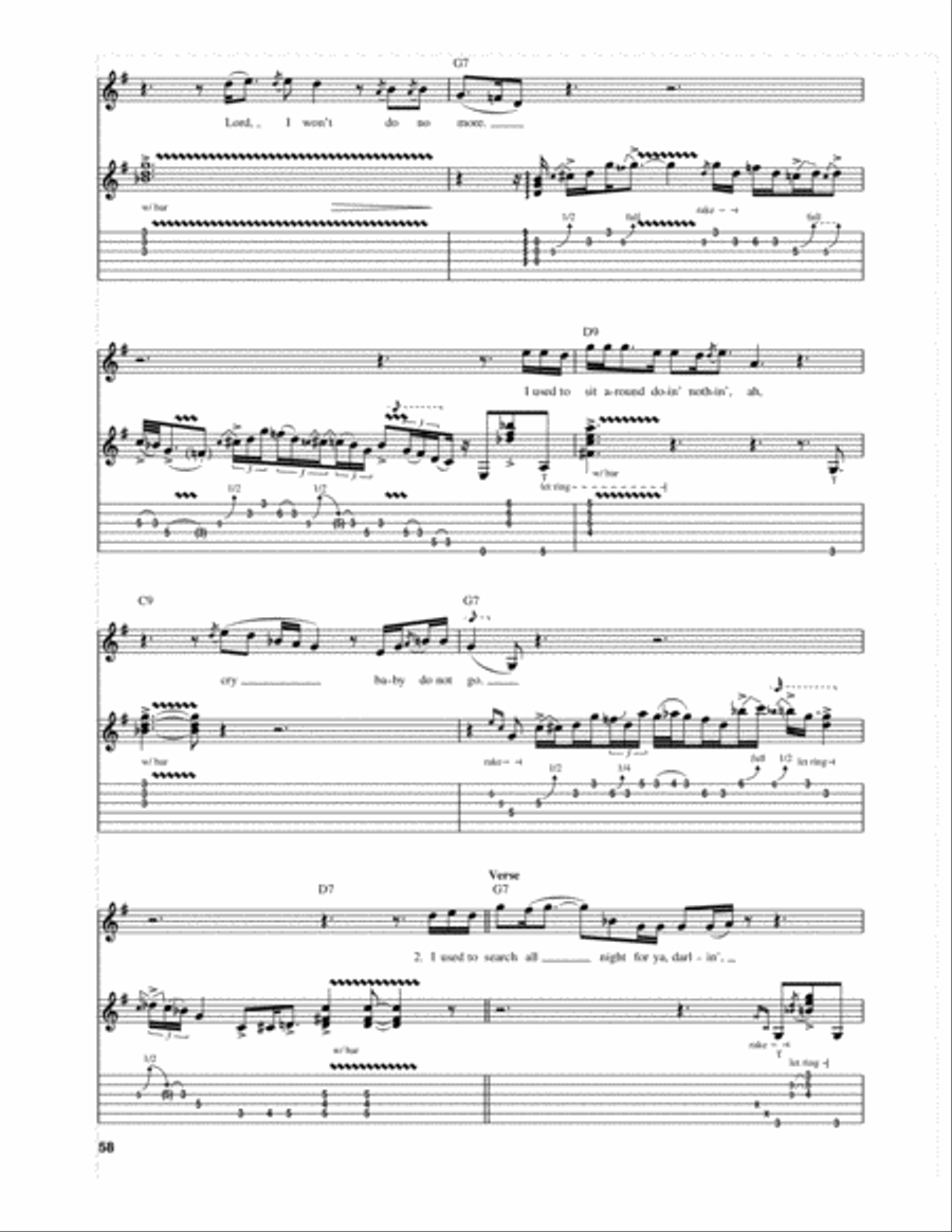 The Things That I Used To Do Electric Guitar scores gallery preview page 2