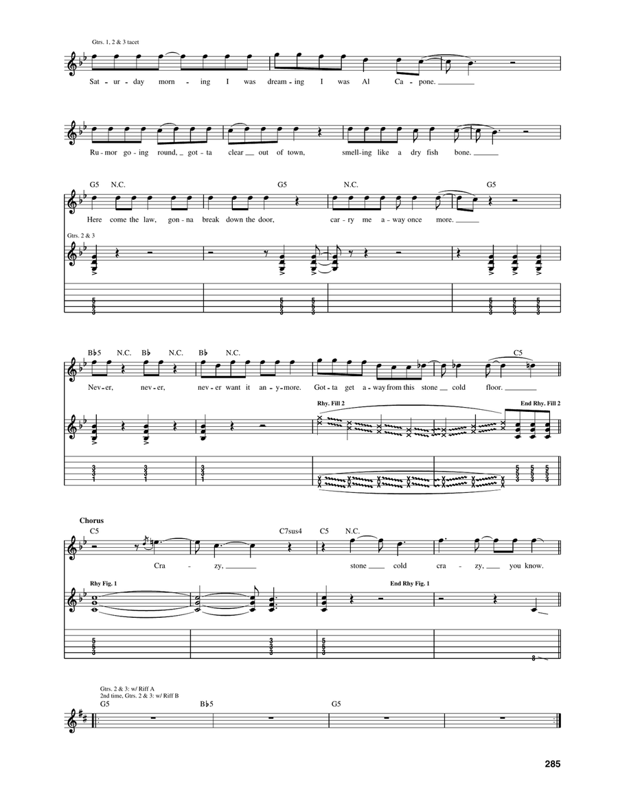 Stone Cold Crazy Stone Cold Crazy Acoustic Guitar scores gallery preview page 2