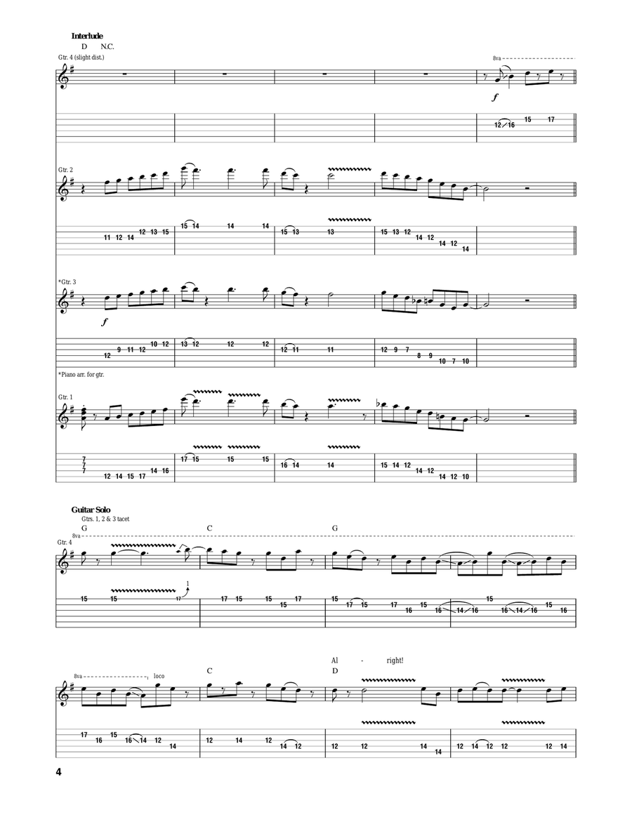 Ramblin' Man Ramblin' Man Acoustic Guitar scores gallery preview page 4