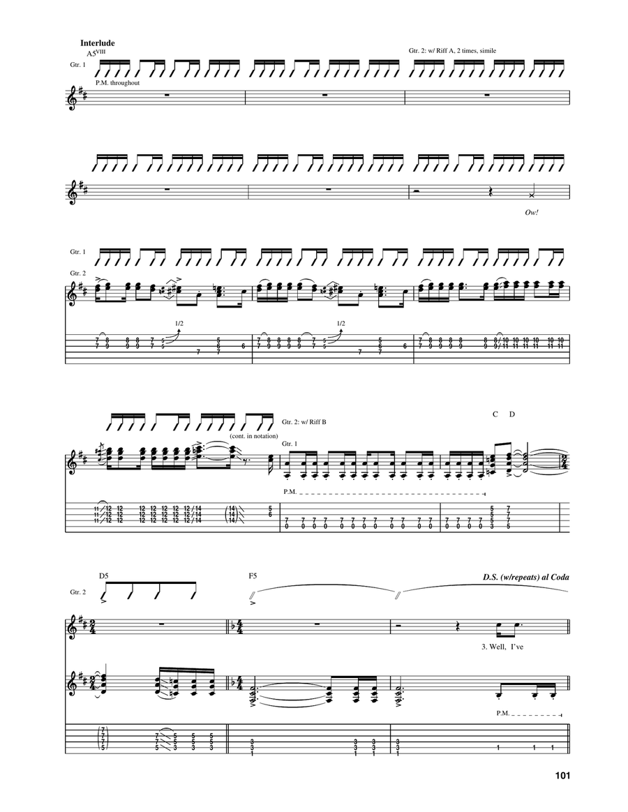 Keep Yourself Alive Acoustic Guitar scores gallery preview page 4