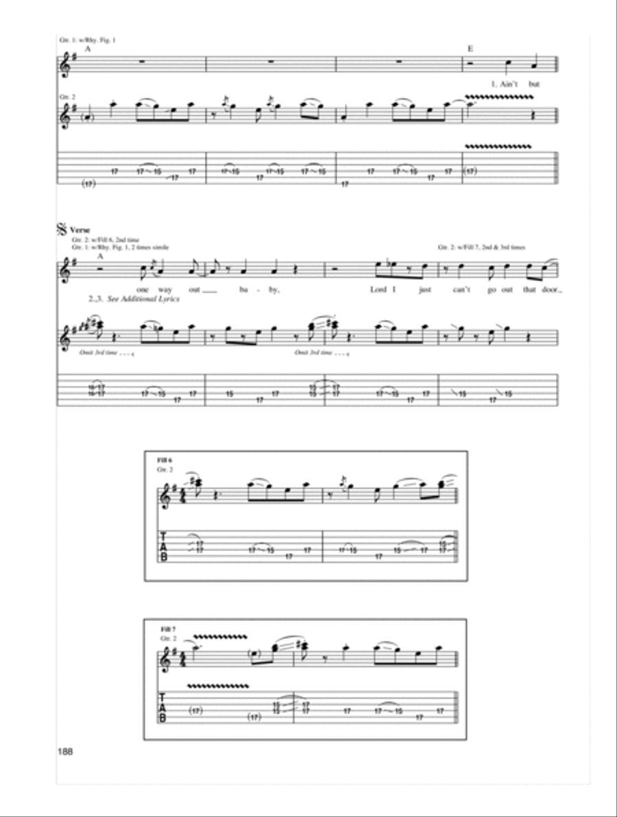 One Way Out Electric Guitar scores gallery preview page 3