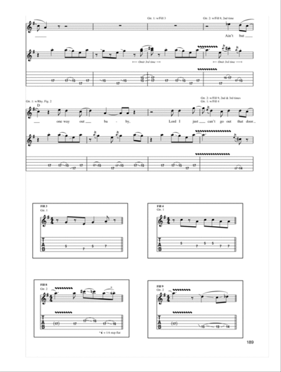 One Way Out Electric Guitar scores gallery preview page 4