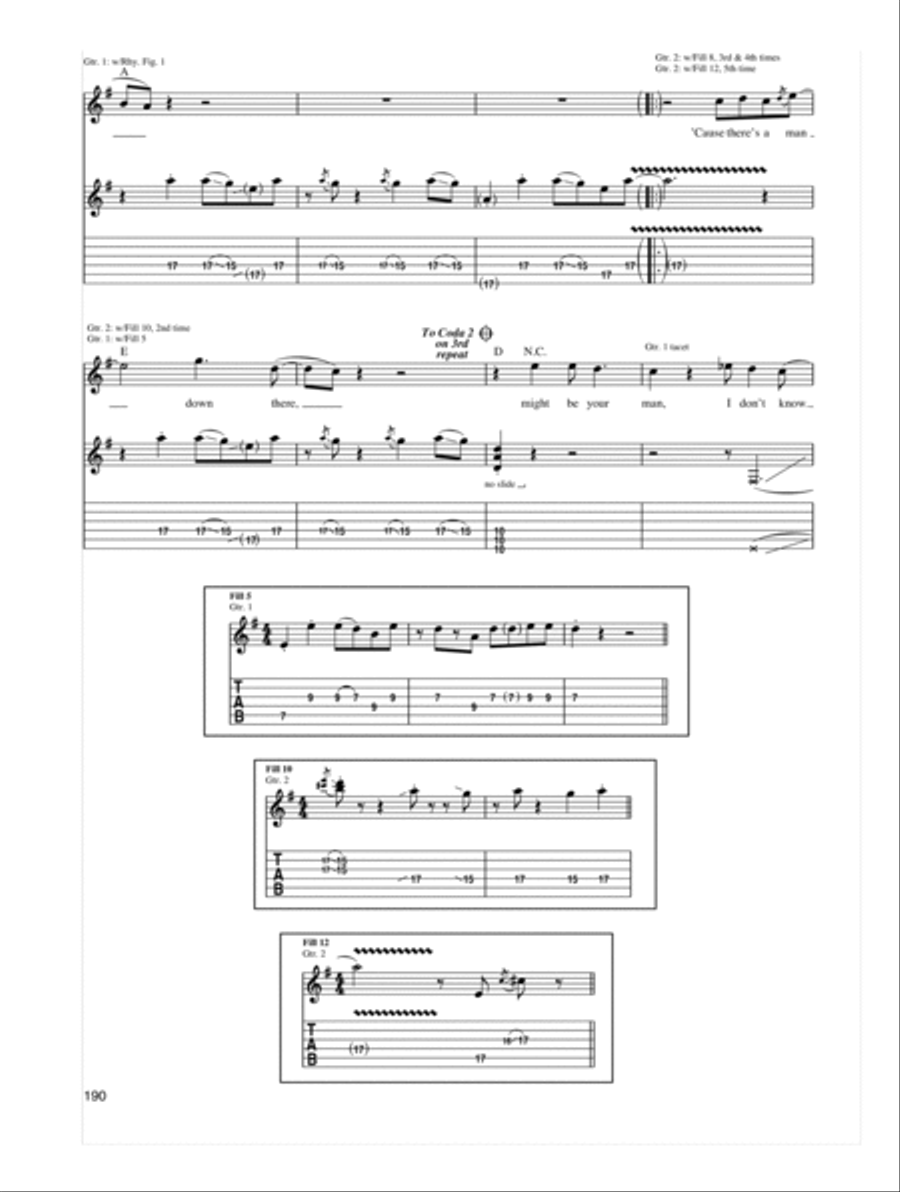 One Way Out Electric Guitar scores gallery preview page 5